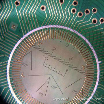 Lead free double sided PCB with superfine line tracks